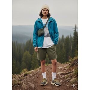 ASOS Design Women Olive Corduroy Shorts S Corduroy Gorpcore Streetwear Aesthetic